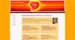 Desktop Screenshot of herzensspur.de